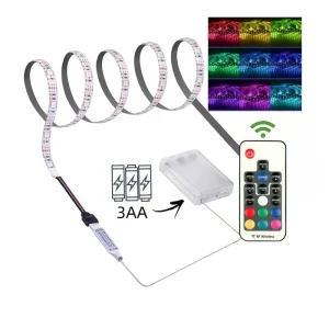 0.1m to 10 Meters 5v Leds Lights 5050 RGB Led Strip Waterproof with Remote Control Colorful Intelligent Light