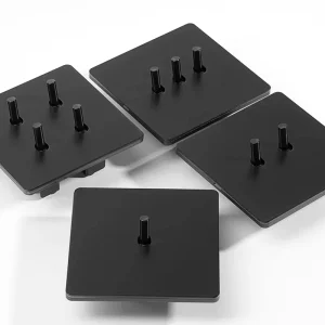 1 2 3 4-Gang 2-Way Matte Gold Brass Stainless Steel Panel Retro Toggle Wall Socket Switch Plug EU FR