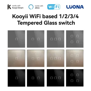 1/2/3/4-Gang Wireless Touch Smart Home Wall Light Switch Module