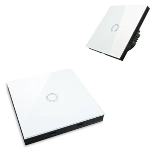 1/2/3 Gang 433MHz Wireless RF Remote Wall Touch Light Switch EU Standard No Neutral