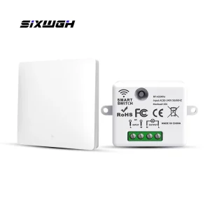 1/2/3-Gang Self-Powered Wireless RF433 Remote Control Kit 10A 85-240V AC No Battery