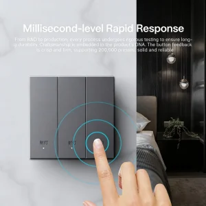 1-4 Key Smart Wall Touch Light Switch for US EU AU Markets, Zigbee-Enabled, Compatible with Google Home Alexa Siri HomeKit