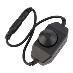 1-Channel LED Dimmer Switch Knob, DC12V-24V, 5.5×2.1mm Interface, Single-Color Lighting Strip, Rotary, IP20