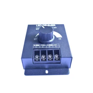 1-Channel LED Dimmer Switch PWM 12V-24V 30A Constant Voltage DC Controller with 50m Remote Distance