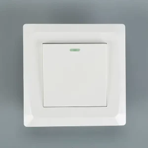 1 Gang 10A Plastic Modern Electric Wall Switch for Residential Use