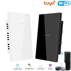 1-Gang US Standard Smart Touch Switch, PC Material, 10A 240V, WiFi and Zigbee