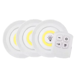 1 Set of COB LED Cabinet Lights Suitable for Dormitory Wardrobes and Wireless Bedroom Lights with Remote Dimming Function