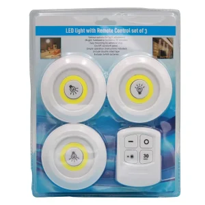 1 in 3 Round Touch Controller LED Ceiling Light for Smart Home Modern Design with COB Cabinet and Sticky Wardrobe Drop Shipping