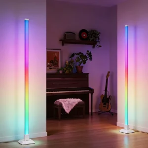 1.5M Portable Indoor Ambient Light LED Corner Floor Lamp Remote Control Standing Home Decor Light