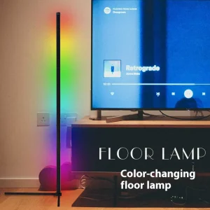 1.5m Smart WiFi App Control RGB LED Corner Floor Lamp for Living Room Bedroom Office