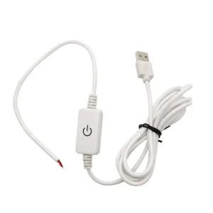 1.8M Dimmable USB LED Light Strip Remote Control Touch Dimmer Switch Single-Channel Output