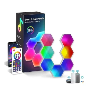 10 6 3 Pack Hexagonal Tuya Wifi Smart Electric Competition Atmosphere Wall Lamp Night Light Remote APP Voice Control