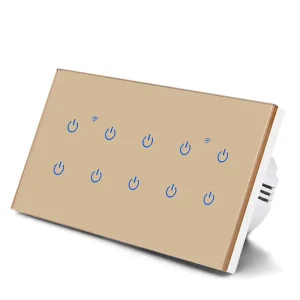 10 Gang Wifi Light Switch Compatible with iOS Android APP Smart Life Tuya Matter Smart Switch Voice Control Alexa Google Home