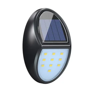 10 LED IP65 ABS Black Fence Patio Garden Lamps Waterproof Solar Security Wall Light for Hotels Outdoor Step Light