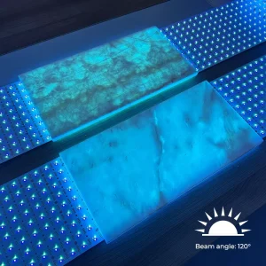 10-Meter RGBW Flexible LED Sheet Backlight Panel, DC24V, 1296 LEDs/M, for Restaurant Countertops and Marble