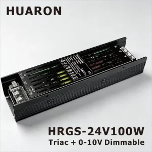 100-24 1-10V Dimmer for LED Lighting, Single Output, Flicker <3%, Indoor Use
