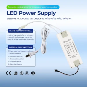 100-240V DC 12V 24V 6W 10W 12W 15W 18W 24W 30W 36W 45W 50W 60W CV LED Drivers