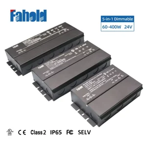 100-277VAC Triac-Dimmable Waterproof IP65 300W LED Transformer Driver for Outdoor Lighting