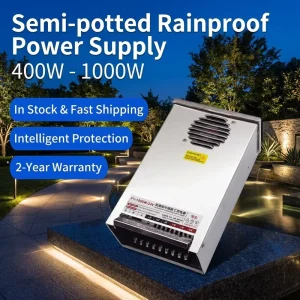 1000W 24V DC Rainproof LED Power Supply and Driver with Surge Protection for Street Lighting