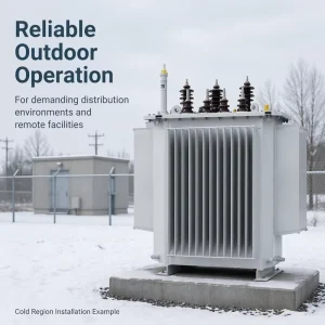 1000kVA Anti-Short-Circuit 3D Core Three-Phase Silicon Steel Oil-Immersed Transformer IEC60076 Custom KVA Voltage