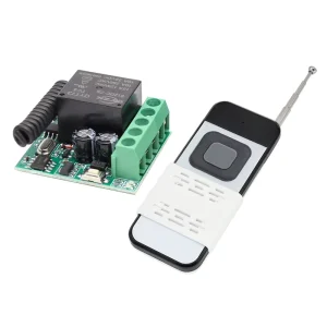 1000m 315/433MHz RF Wireless Remote Control and DC 12V 1-Channel 10A Relay Receiver Switch