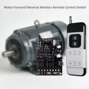 1000m 433MHz RF Remote Control Switch for DC Motors, Garage Doors, and Roller Shutters, AC/DC 12/24V