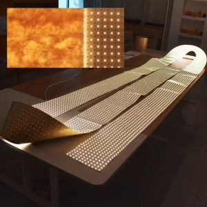 1000mm Flexible LED Panel Light Sheet DC24V Cuttable Marble Quartz Onyx Backlit Panel Sheet 10M Smart LED Lighting
