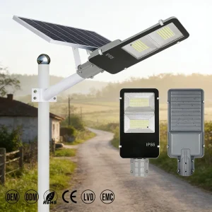 100W 150W 200W 300W 400W Parking Lot Street Road Outdoor IP65 Waterproof Solar LED Street Light