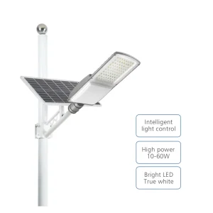 100W IP65 Integrated Smart Solar Street Light with Motion Sensor and Die-Cast Aluminum Housing