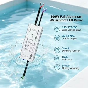 100W LED Driver 12V Auxiliary Power 3-in-1 Dimming 0-10V PWM Resistance Constant-Current LED Power Supply