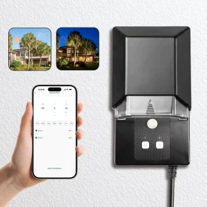 100W Outdoor Low Voltage Landscape Lighting Wifi BT Control 120VAC to 12 15VAC Smart Transformers