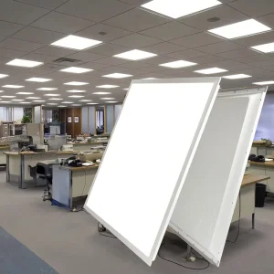 100lm/W Square Flat LED Panel Light 60×60 120 Recessed Office Backlit 40W 48W IP54