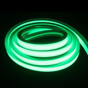 1010 Front lit Silicone Flexible LED Neon Light Strip DC 24V IP67 green for Indoor and Outdoor Use