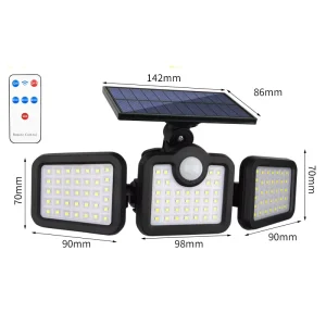 108LED Cold White Light Garden Lighting Outdoor Decoration Garden Courtyard Home Waterproof Solar Wall Light