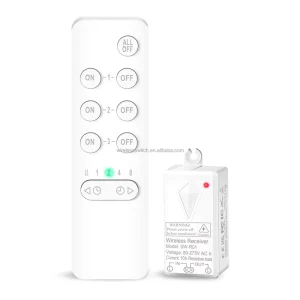 10A Wireless Remote Control 3-Way Switch with Countdown Feature Long Range On/Off Switch for Lamps