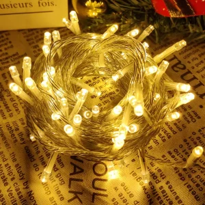 10M 100LED Fairy String Lights Christmas Holiday Indoor Outdoor LED Lights for Wedding Party Home Garden Camping Decoration
