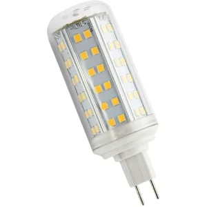 10W G8.5 Dimmable Flicker Free AC LED Light Bulb Warm White 110 130V 220 240V Manual Button Aluminum PC Lamp Body ROHS Certified
