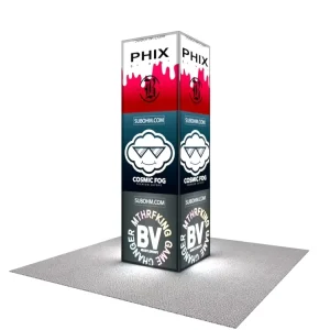 10ft Portable Aluminum LED Light Box Backlit Dye Sublimation Exhibition Booth Trade Show Display SEG Tower