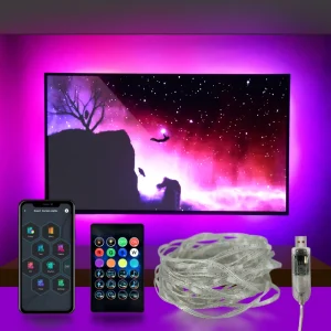 10m USB WS2811 Pixel LED Strip Light Wireless Dimmer for TV Backlight
