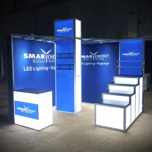 10×10 Trade Show Booth Custom Printed Portable Backlit Background Light Backdrop LED Exhibition Booth