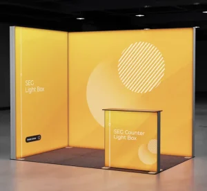 10x20ft Modular LED Backlit SEG Graphic Trade Show Expo Light Box Booth