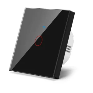 110-250V 10A 86 WiFi Smart Glass Touch Panel Durable 1 Gang Wall Switch for Home