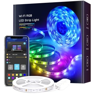 110V 220V 230V 240V RGB 5050 Smart LED Strip Light Christmas Color Light UK Plug