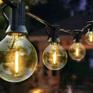 110V 220V G40 Filament Garlands LED Retro Style CE Certified 25 Lamps Waterproof Christmas Garden Decorative E12 String