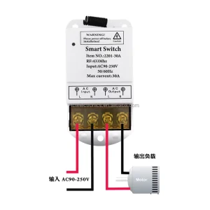 110V 220V High-Power Wireless Remote Control Switch for Water Pump