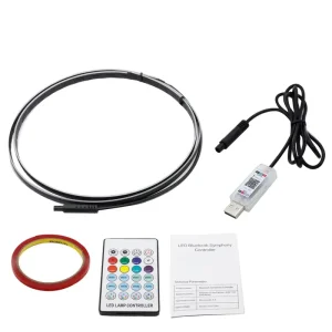 110cm LED Strip Lights APP Remote Control Multi Mode Smart Interior Atmosphere Strip Light Waterproof IP68 for Autos