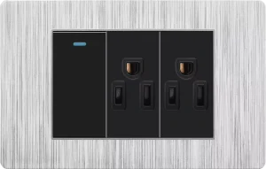118 Size 16A 250V Mexico Market Popular Electrical Wall Switch Socket with IP20 Protection and Easy Installation for Home