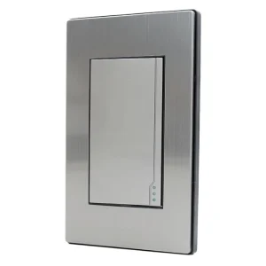 118K Series 1 Gang 1 Way 2 Way Wall Switches Modern 10A 250V~ 118*72mm Stainless Steel Plate Wall Push Switch