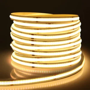 12/24V Copper Flexible LED Strip Warm White Ambient Lighting IP65 Dimmable for Bedrooms, Gaming Rooms, and Smart Home Projects