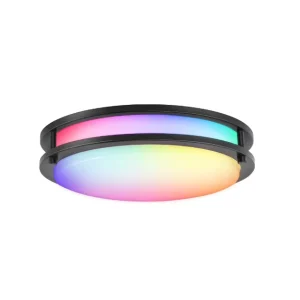 12 Inch RGB Smart Flush Mount LED Ceiling Light Oil Rubbed Bronze